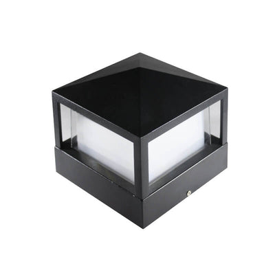 Applique murale LED carrée en aluminium acrylique étanche simple pour l'extérieur 