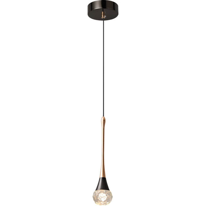 Luz Colgante LED de Pilar de Hardware de Cristal Minimalista de Lujo Ligero 