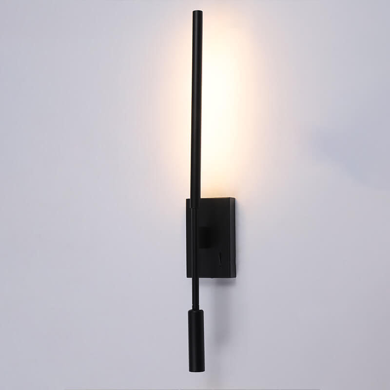 Lámpara de pared LED con aplique de lectura de moldura acrílica moderna 