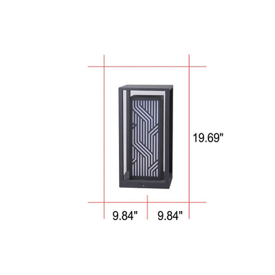 Modern Minimalist Square Line Design Outdoor Waterproof Landscape Path Light