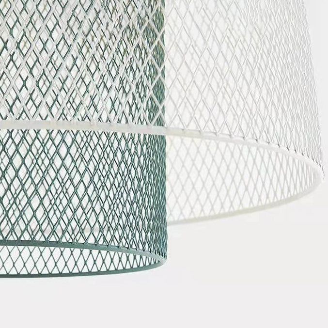 Lampe suspendue à 1 lumière au design de cage à oiseaux simple et créative nordique 