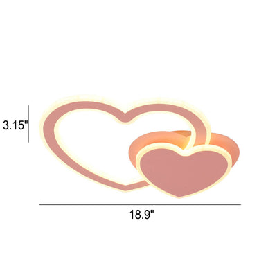 Moderne kreative herzförmige LED-Deckenleuchte für bündige Montage