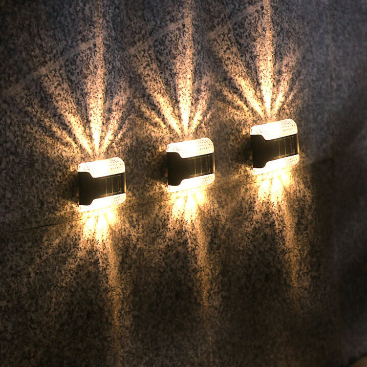 Lámpara de Aplique de Pared LED Solar para Patio y Jardín Exterior 