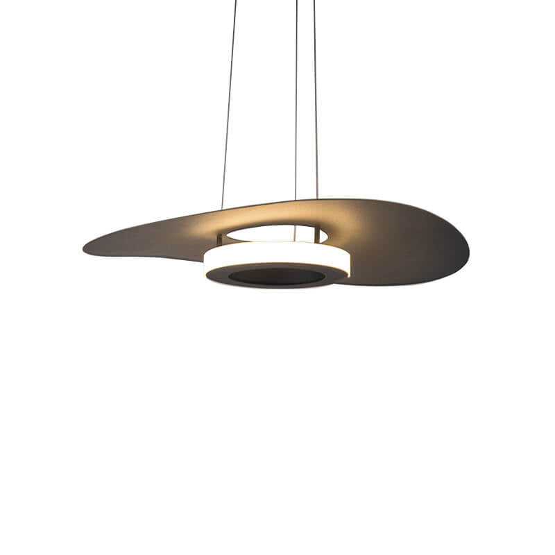 Modern Minimalist Aluminum Hat Shape LED Pendant Light