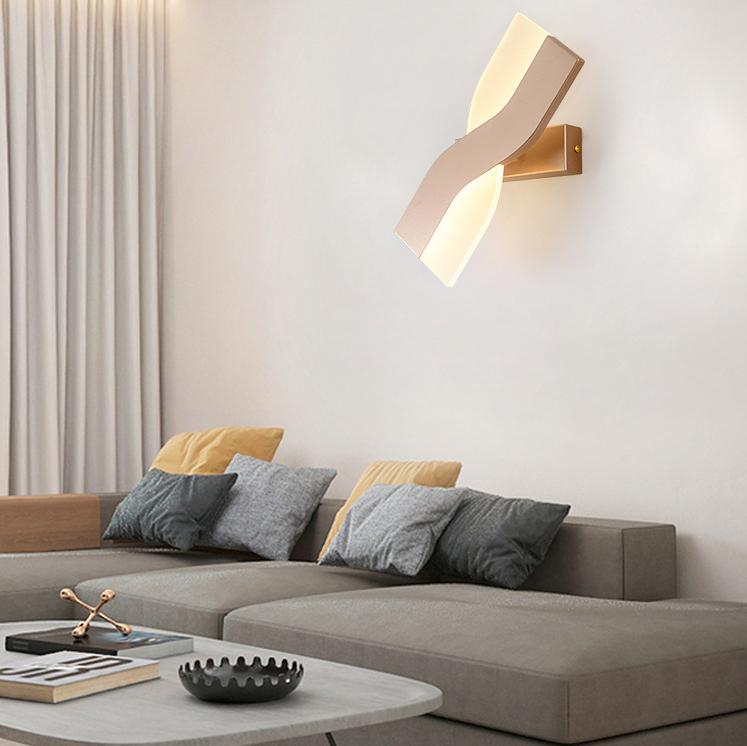Nordic Post-modern Minimalist Rectangular Rotatable LED Wall Sconce Lamp