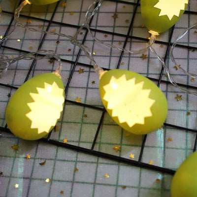 Guirlande lumineuse décorative à LED en forme d'œuf cassé de Pâques 