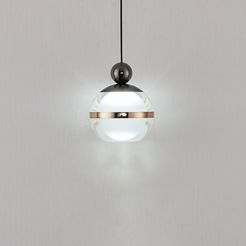 Nordic Minimalist Acrylic Round Ball 1/3 Light Island Light Chandelier