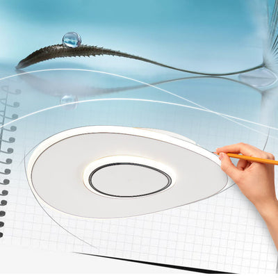 Modern Minimalist Square Round Ultra-Thin LED Flush Mount Ceiling Light