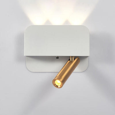 Minimalist Square Spotlight Rotating LED Wall Sconce Lamp