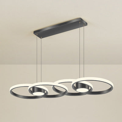 Modern Minimalist Circle Combination Design  Island Light LED Chandelier