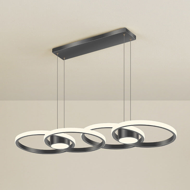 Moderner minimalistischer Kreis-Kombinations-Design-Insellicht-LED-Kronleuchter