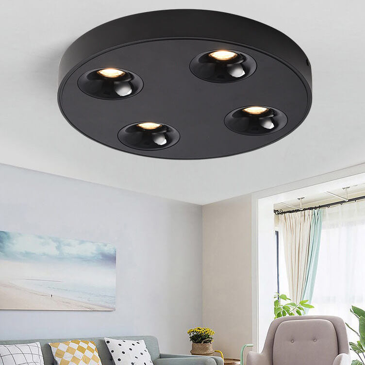 Minimalist Round Plate Spotlight Slim LED Flush Mount Ceiling Light