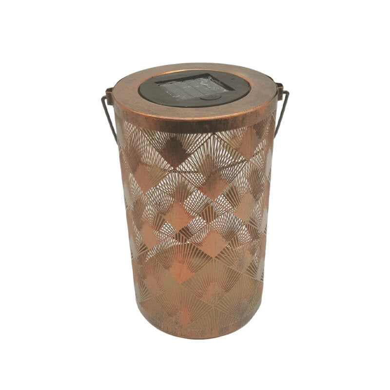 Solar Retro Eisen Zylinder Outdoor LED Dekorative Leuchte 
