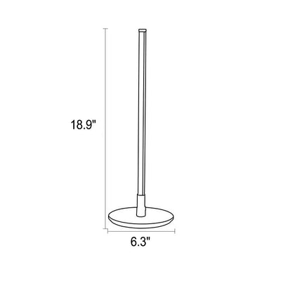 Moderne minimalistische LED-Tischlampe mit linearer Linie