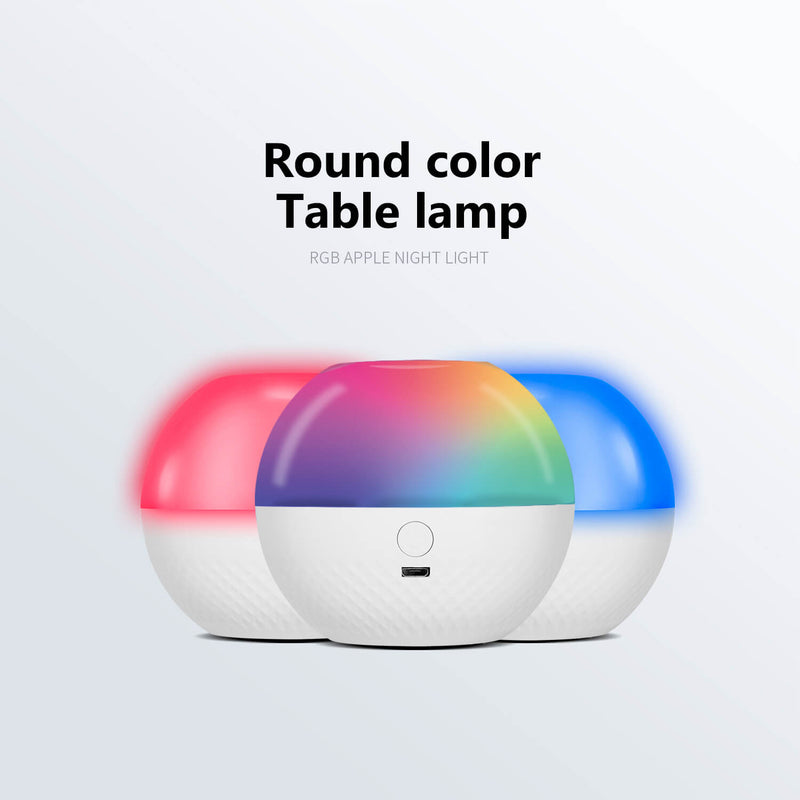 LED Rundkugel-Nachtlicht 16 Farben Fernbedienung Touch Tischlampe 