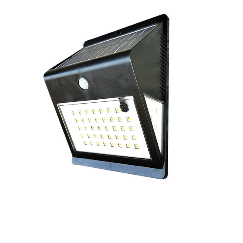 Solar Sensor Three Side LED Outdoor Wall Sconce Lamp