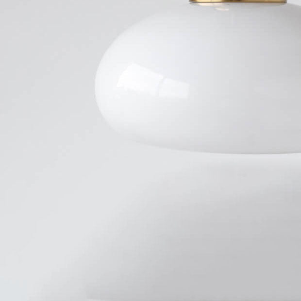 European Vintage Hardware Glass 1-Light Pendant Light