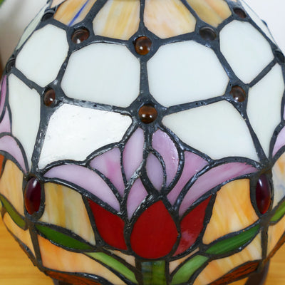 European Style Tiffany Heart Stained Glass 1-Light Table Lamp