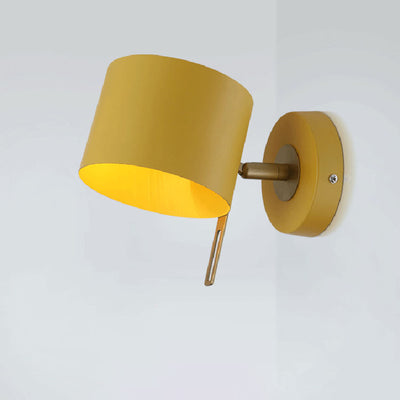 Nordische minimalistische Macaron-Wandleuchte aus einfarbigem Eisen mit 1 Licht
