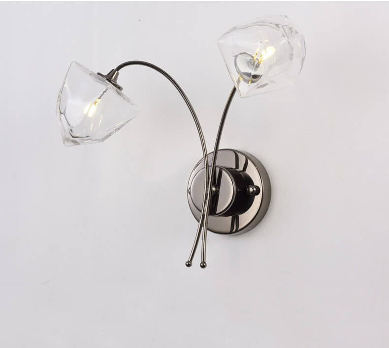 Nordic Art Glass Flowers 2-Licht-Wandleuchte 