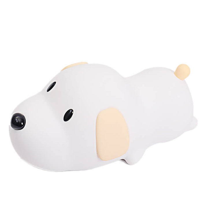 Lampe de table Cartoon Dumb Dog Silicone LED Pat Night Light 