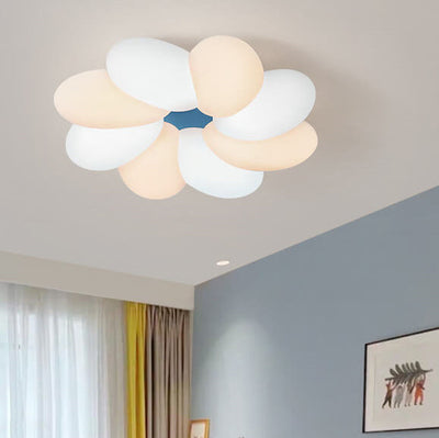 Nordic Creative Colorful Flower LED Flush Mount Ceiling Light