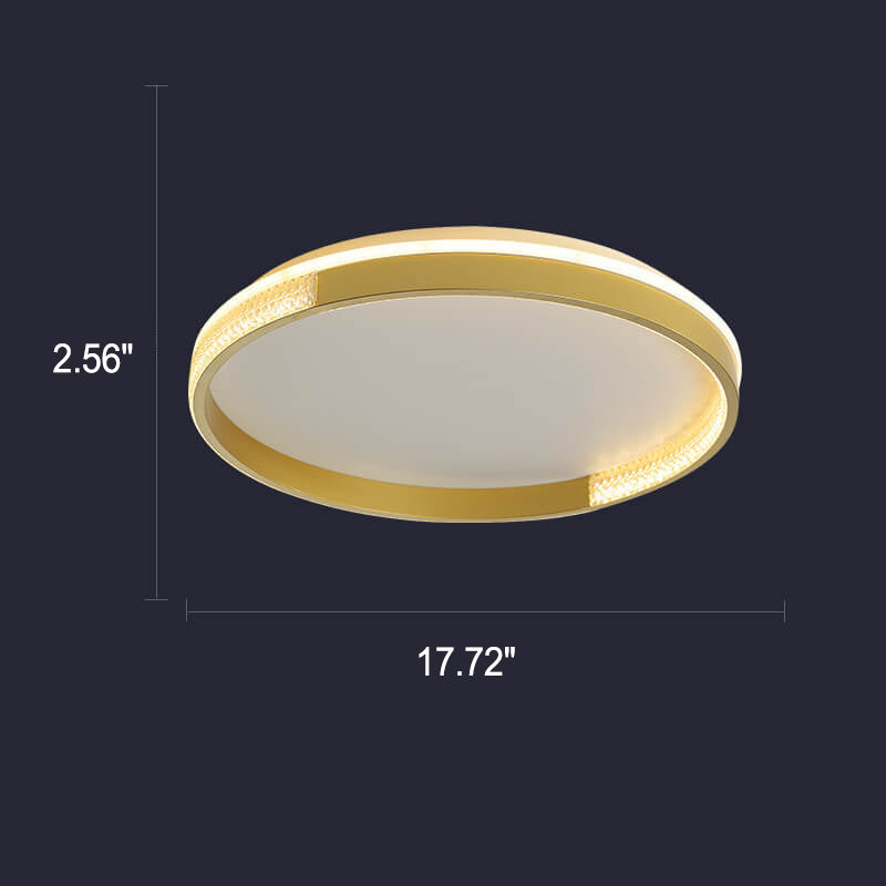 Luz de techo LED de montaje empotrado cuadrado de lujo nórdico 
