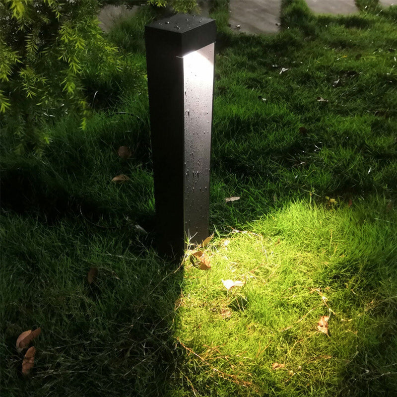 Simple Square Lawn Light Aluminum LED Outdoor Garden Path Lamp