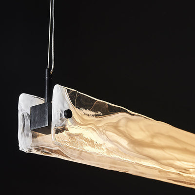 Modern Simple Cloud Glass LED Island Light Chandelier