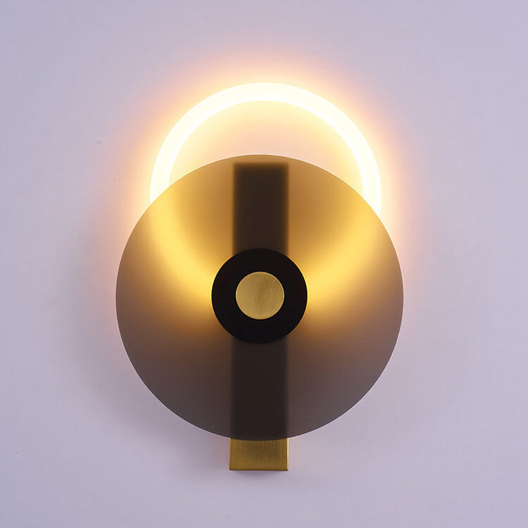 مصباح حائط LED دائري أكريليك مضيء وملون حديث 