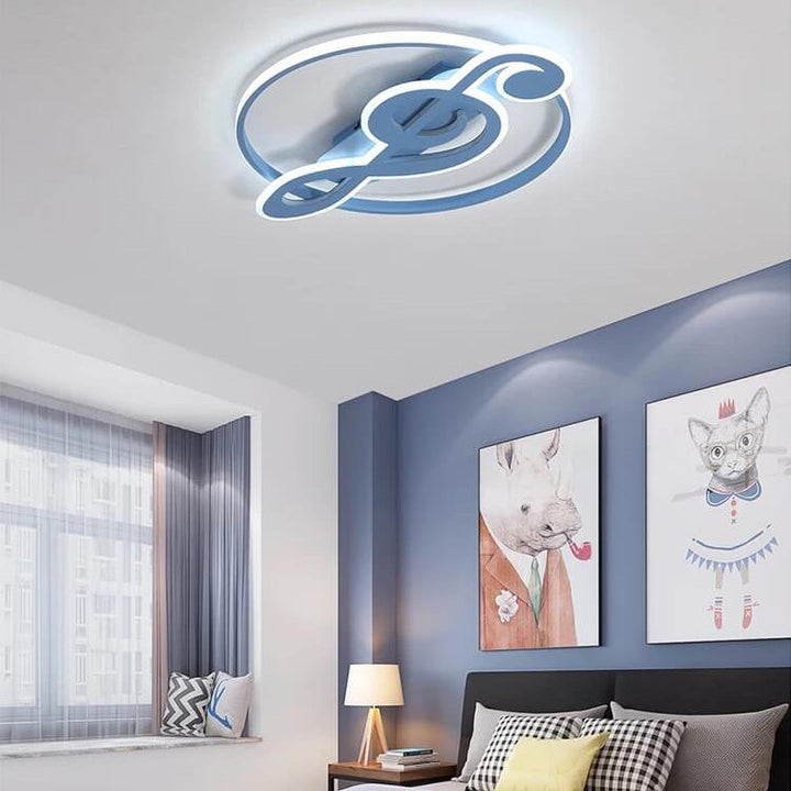Plafonnier LED encastré avec notes de musique créatives nordiques 