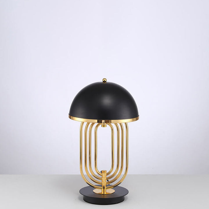 Moderne, leichte, luxuriöse, drehbare, 2-flammige Tischlampe aus Aluminiummetall 