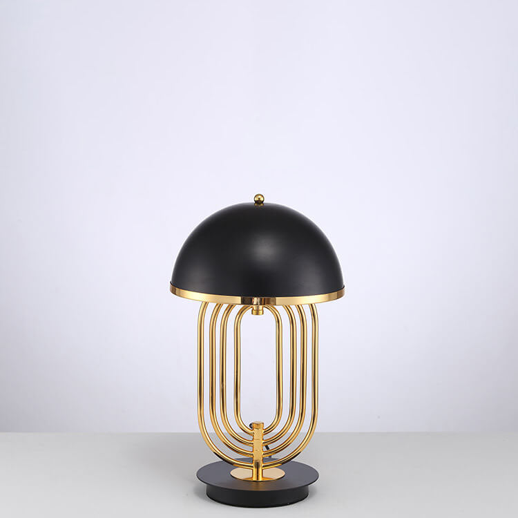 Lampe de table rotative de luxe en métal et aluminium à 2 lumières de lumière moderne 