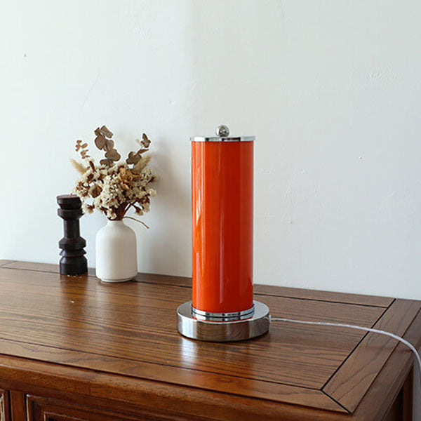 Vintage Glass Column USB LED Night Light Table Light