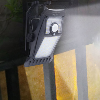 مصباح حائط خارجي يعمل بالطاقة الشمسية LED مع مستشعر حركة 