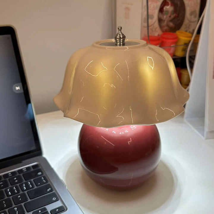 Modern Minimalist Decorative Floral Ceramic LED Table Lamp