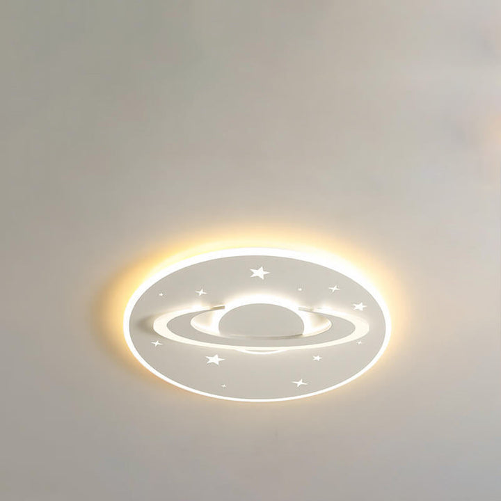 Creative Cartoon Planet Star LED Round Flush Mount Ceiling Light