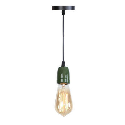 Modern Minimalist Industrial Colorful Solid Color Ceramic 1-Light Pendant Light