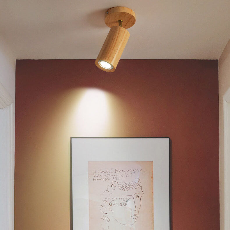 Simple Log Spotlight Track LED Semi-Flush Mount Ceiling Light – BulbSquare