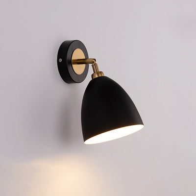 Nordic Simple Iron Traditional Shape Shade 1-Light Wall Sconce Lamp