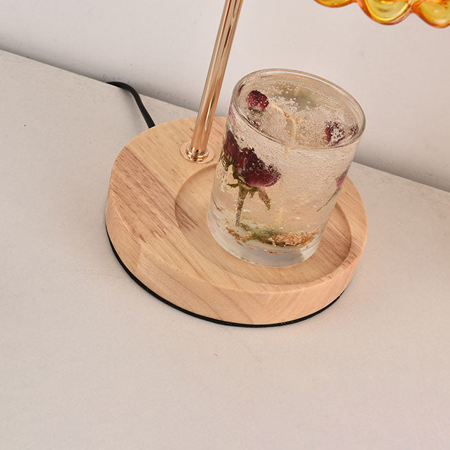 Lampe de table à une lumière Nordic Classical Bellflower en cire fondue 