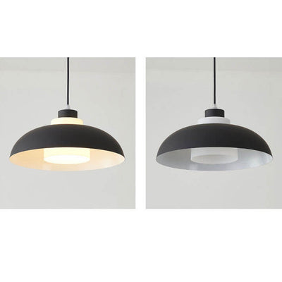 Modern Solid Color Macaron Acrylic Aluminum 1-Light Pendant Light