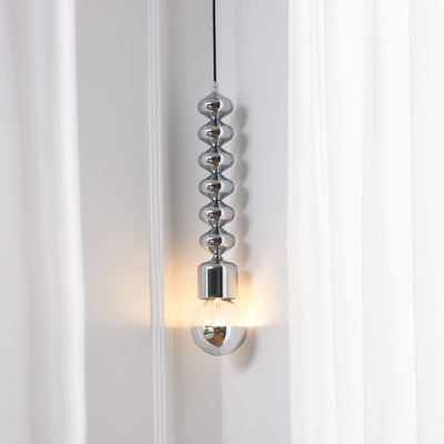 Moderne minimalistische kürbisförmige einfarbige Hardware 1-Licht Pendelleuchte 