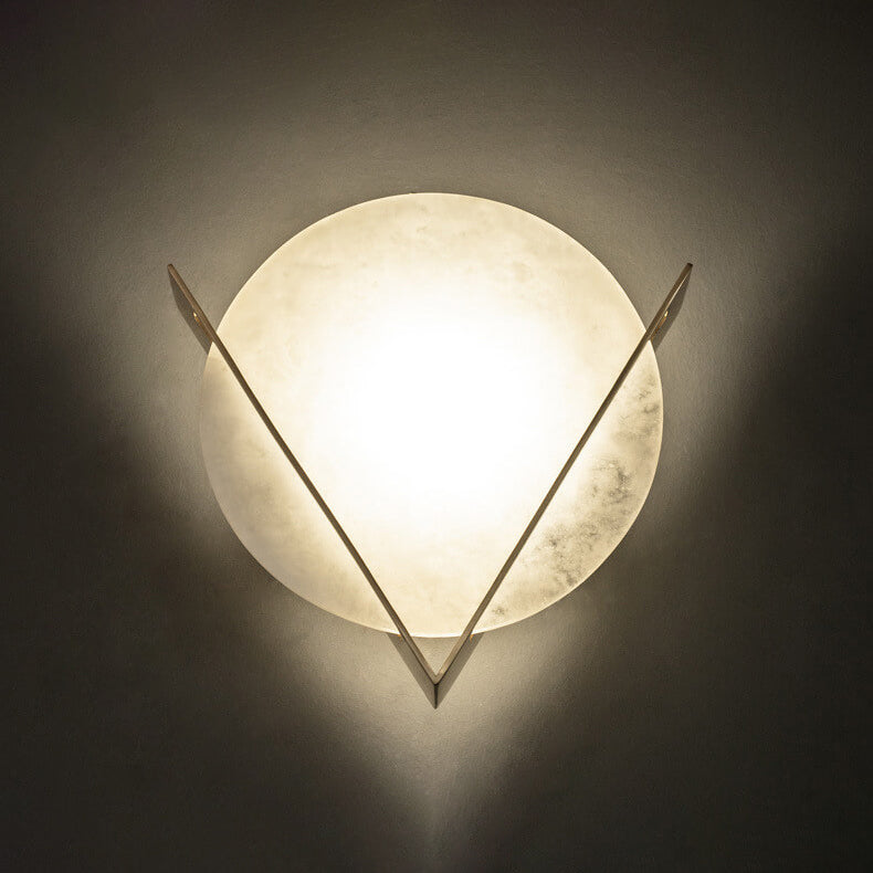 Applique murale LED en lucite ronde de luxe moderne chinoise 