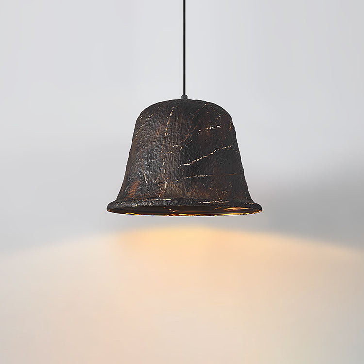 Vintage Industrial Iron Hat Shape 1-Light Pendant Light