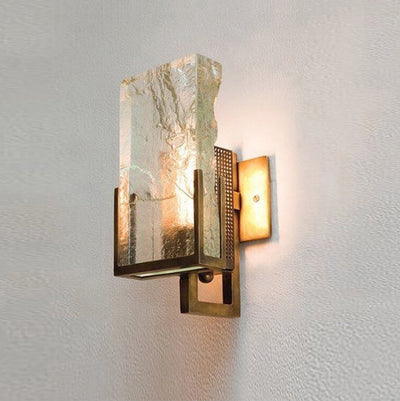 Creative Modern Crystal Ice Cube Design 1-Light Wall Sconce Lamp