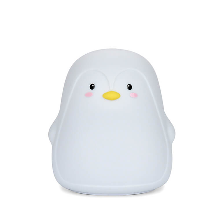 Cartoon Penguin Silicone USB LED Kids Night Light Table Lamp