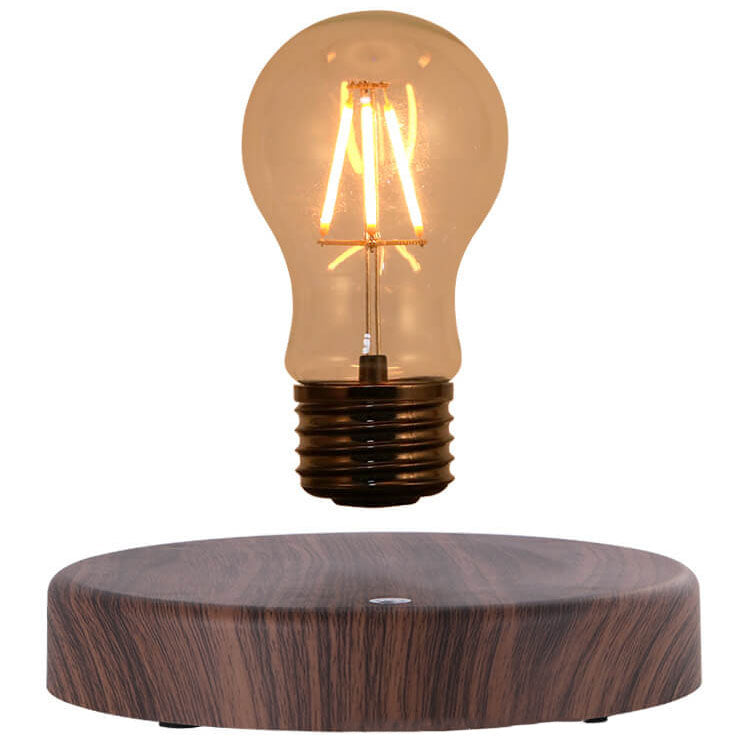 Creative Levitation Bulb Walnut LED Decorative Table Lamp