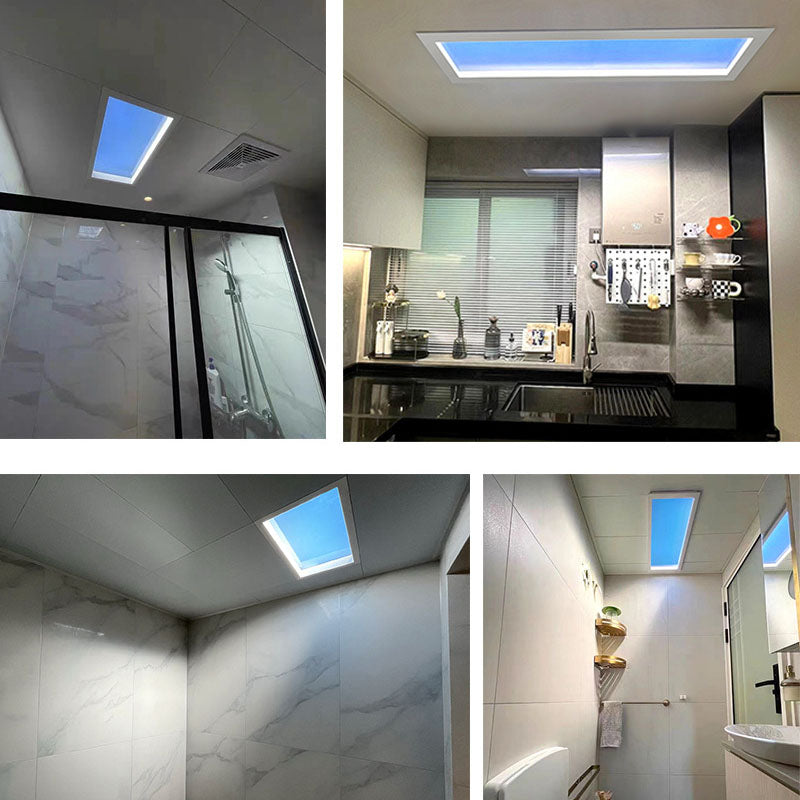 Plafonnier LED encastré bleu ciel moderne minimaliste intelligent en métal pour salon 