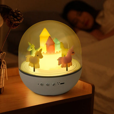 Creative Carousel Octavo Bluetooth Kids Night Light Table Lamp